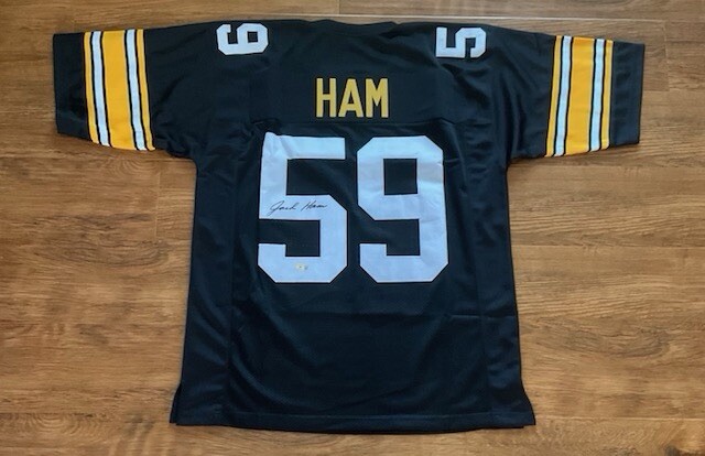 Jack Ham Autographed Signed Pittsburgh Steelers Pro Style Jersey Beckett 