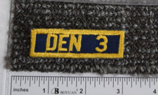 Cub Scout BSA Den Number 3 Uniform Shirt Sleeve Patch Blue Gold Boy MV489