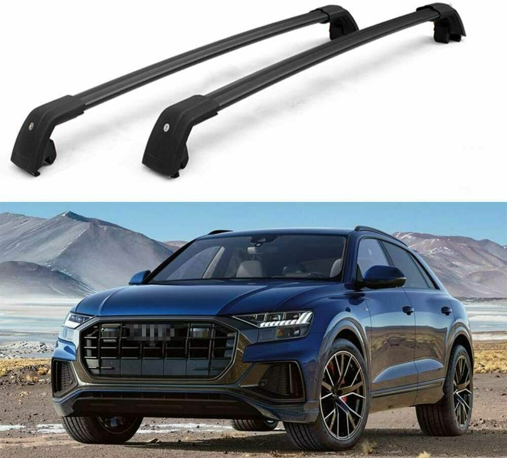 Fits For Audi Q8 20192023 Aluminum Roof Rail Rack Cross Bars Crossbar