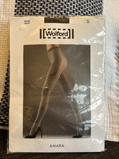 Wolford tights Black Raven Amara 60 den size S 38-40 BNIP RRP�35