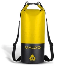 Malo’o 30L Heavy Duty 100% Waterproof Roll-Top Dry Bag Backpack – Keeps Gear ...