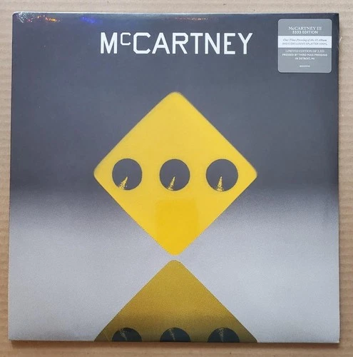 Paul McCartney McCartney III Factory Sealed LP Yellow Splatter Vinyl 3333