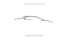 1995 Chrysler Lhs Owners Manual 1995 Chrysler Lhs Owners Manual