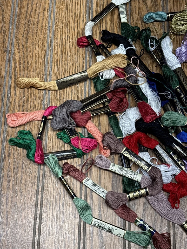 Embroidery Floss Lot - ~100 Skeins - Mostly DMC - Various Colors - Plus Extras! - Image 2 of 4