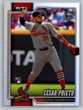 2026 Topps #95 Cesar Prieto Rainbow Foil *Bent Corner*