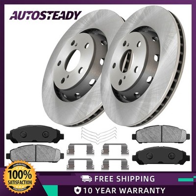 12.76 inch Front Vented Brake Rotors Pads Kit for 2009 - 2016 Toyota Venza