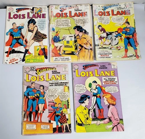 D-77 VINTAGE 1960'S COLLECTION OF DC COMICS-SUPERMAN'S GIRLFRIEND LOIS LANE LOT!