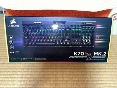 CORSAIR K70 RGB MK.2 RAPIDFIRE CH-9109014-JP JP Silver Switch Wired Used