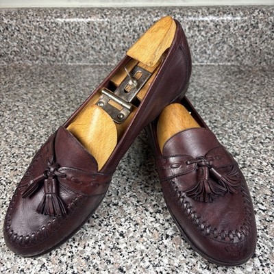 Bally Model 331 Tassel Loafers Made in Italy Burgundy Calf  display picture 2