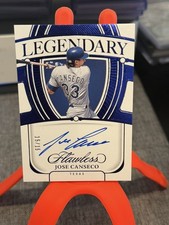 2024 Panini Flawless - Legendary Scripts Jose Canseco #LS-JC Sapphire /15 (AU)