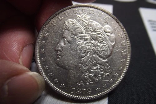 1878-P 7 TF Reverse of 1879 First Year Morgan Silver Dollar AU