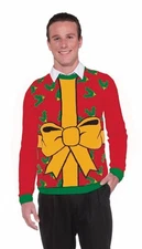 Forum Novelties Adult All Wrapped Up Red Ugly Christmas Sweater, Multi, X-Large