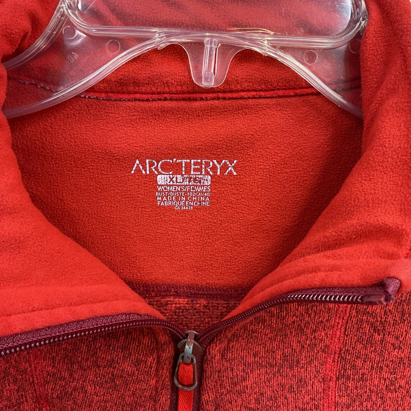 Arc'teryx Polartec Fleece Full Zip Jacket Women's XL Red Arcteryx thumbnail 2