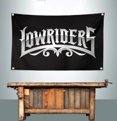 LOWRIDERS 3' X 5' BANNER FLAG CHICANO IMPALA