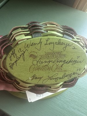 Longaberger 2010 C C Gathering Event Watermelon Basket ONE DAY ONLY Signatures