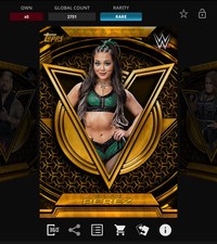 DIGITAL Topps WWE Slam 25 VITALITY Gold Chrome - ROXANNE PEREZ