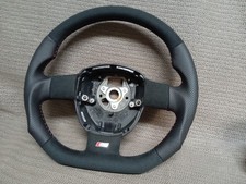 Audi  A3 A4 A5 Q5  8P0 Sport Lenkrad S-Line Leder NEU BEZOGEN ohne Tausch