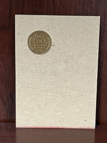 Laurence Olivier REJECTED Authenticated Ink 1948 Lincoln Wheat Penny Card - Picture 3 of 5