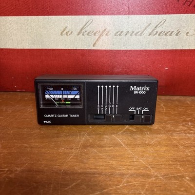 Matrix SR-1000 Quartz Guitar Tuner TESTED WORKING