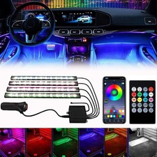 Rgb Car Interior Led Strip Light Kit App Music Sync