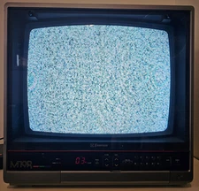 Emerson M19R 19" CRT Color Gaming TV W/Glass Screen Protector "Coax Connect" VGC