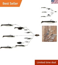 High-Quality Umbrella Rig - 20cm Bass Lure with 5 Baits & Jig Heads Included!