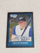2006 Bowman Chrome Draft DP7 Travis Snider Rookie Card RC Toronto Blue Jays MLB. rookie card picture