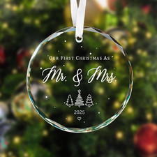 Wedding Gifts for Couples 2025 Bridal Shower Mr and Mrs Gift, Our First Christma
