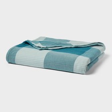 Spring Matelasse Blanket Oversized Gingham - Threshold