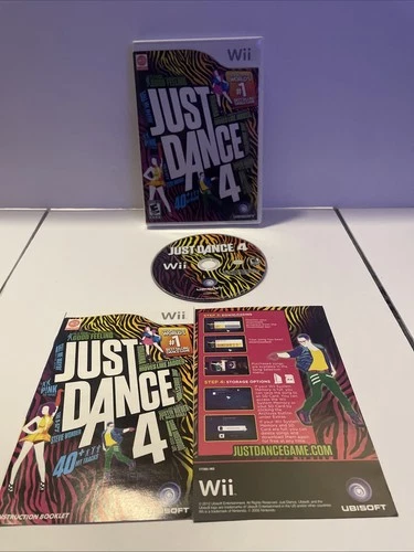 Just Dance 4 - Nintendo Wii CIB Complete Tested & Working