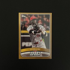 2025 Topps Hobby Rip Night Elly De La Cruz Gold Parallel #11 Cincinnati Reds