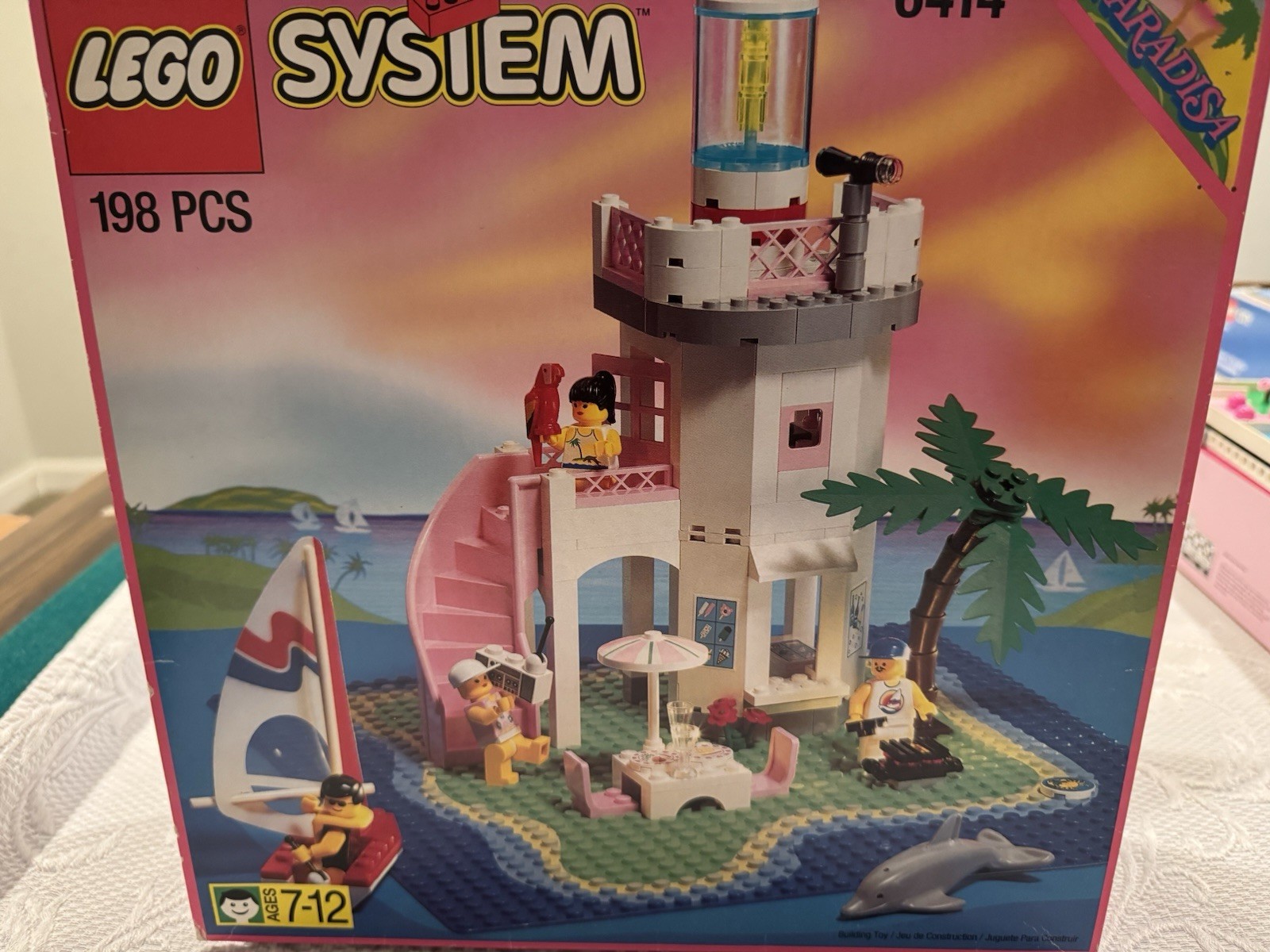 LEGO System Paradisa Dolphin Point 6414 198pcs Box Vintage Age 7-12