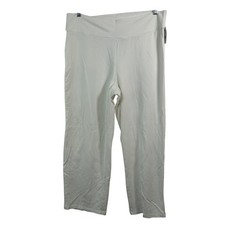 Fresh Produce Hepburn Slim Ankle Pant White XL High Rise Stretch Made in USA NEW