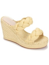 KENNETH COLE NEW YORK Womens Beige 1-1/2" Platform Olivia Open Sandals 6.5 M