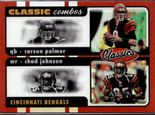 2022 Panini Classics Classic Combos Carson Palmer, Chad Johnson #CC-15 Red /50