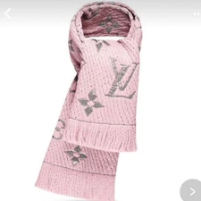 Louis Vuitton Scarf LogoMania Silk Square SeeDescription