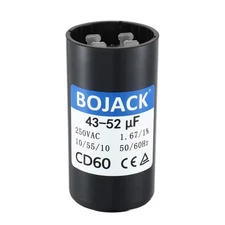 CD60 Round Motor Start Capacitor 43-52 uF MFD 250 VAC 50/60 Hz Component