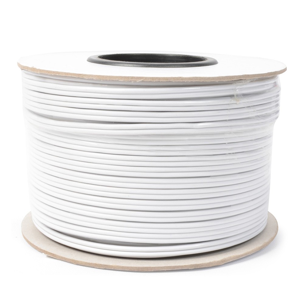 PD Connex 801.513 Speaker Cable 1.5mm White 100m Reel - High Quality Audio