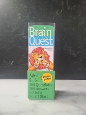 Brain Quest Ages 5-6 Kindergarten Set of Cards 300 Questions Answers 3rd Edition