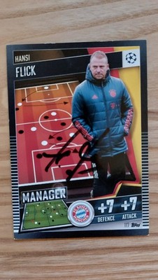 Hansi Flick - signiert - topps Card Bayern Manager Trainer - Sammlungsauflösung