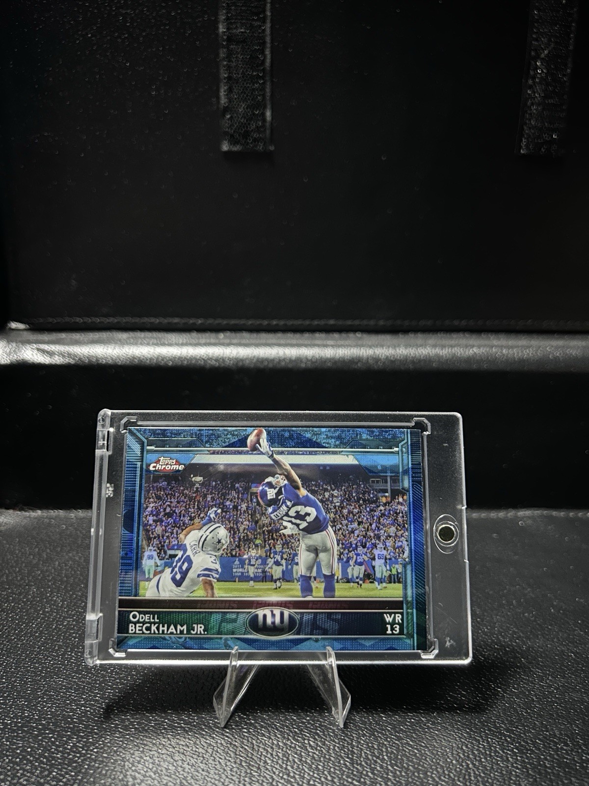 2015 Topps Chrome Odell Beckham Jr Blue Wave Refractor ‘The Catch’ #18 Giants