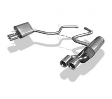 FOX Edelstahl Sportauspuff je 2x80mm für Mercedes SL Typ R230 SL 350 SL500