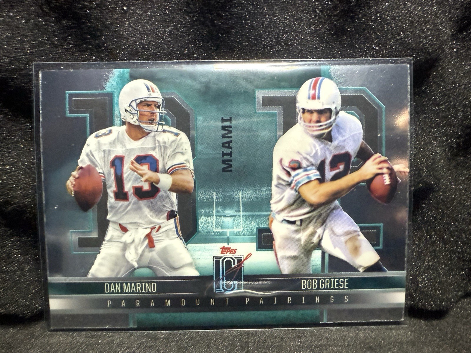Bob Griese Dan Marino Dolphins 2024 Signature Class PP-11 Paramount Pairings Trading Card