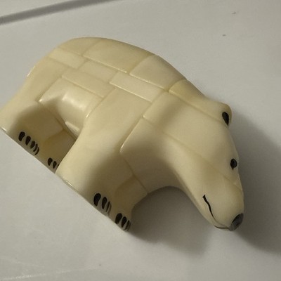 Vintage 1986 ANIPUZZLE 3D Polar Bear Puzzle Nanook PKR Corp Made in USA COMPLETE