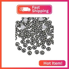 beadsland Flat Back Crystal Rhinestones Round Gems for Nail Art and Craft Glue F