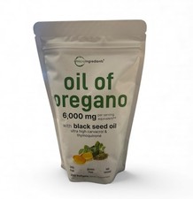 Oil of Oregano with Black Seed Oil, 300 Softgels NEW Microingredients