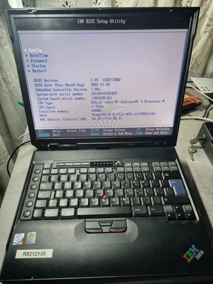 IBM ThinkPad A31 - 30 GB HDD, Intel Pentium 4-M, 640 MB RAM - Immagine 3 di 4