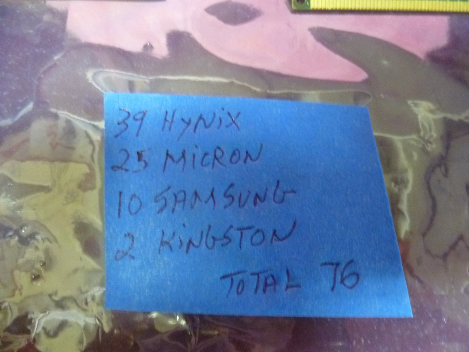 LOT OF 76 MIX HYNIX/SAMSUNG MICRON/KINGSTON 4GB PC3 DESKTOP MEMORY