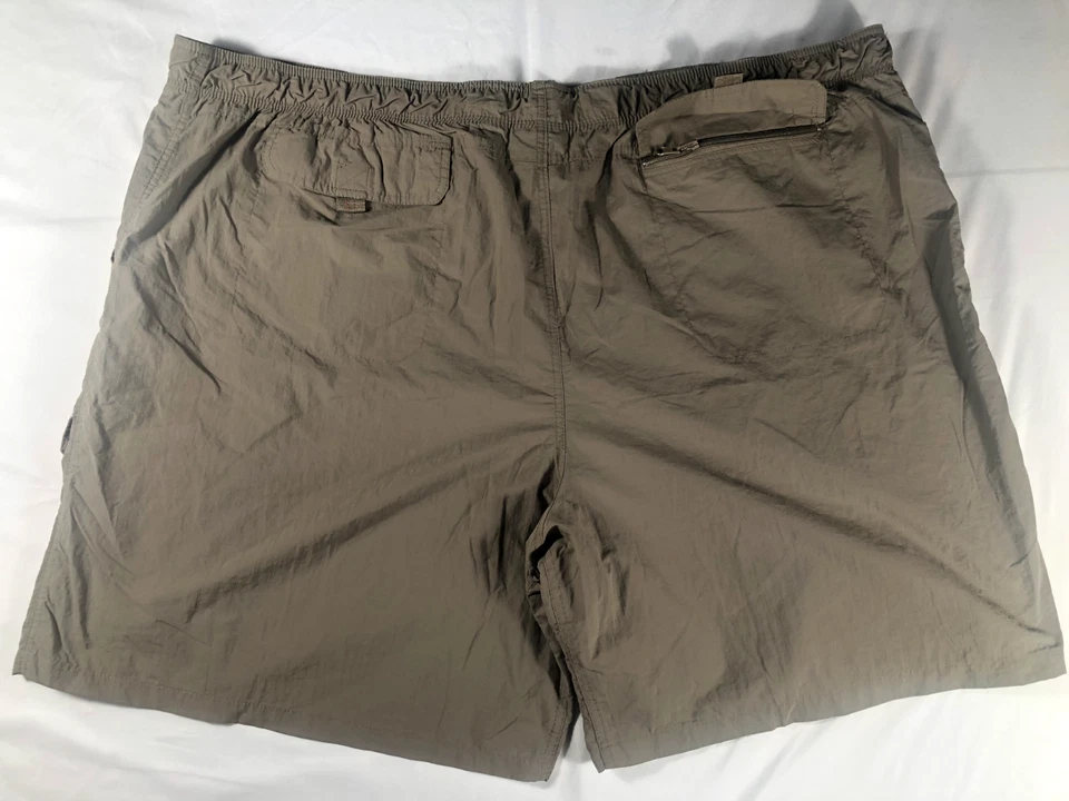 Pantalones Cortos Carga Northwest Territory Para Hombre 4XL Marrón 100% Nylon Logo Senderismo Camping Foto 4 de 4