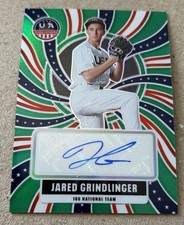 2026 Stars & Stripes #JG Jared Grindlinger Autograph Green Refractor RC SP USA